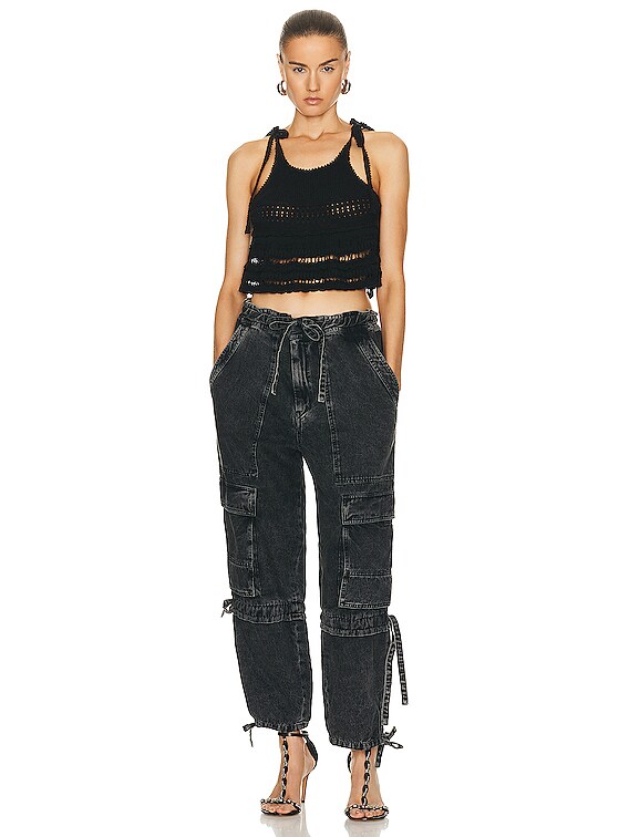 Isabel Marant Etoile Jilma Top in Black | FWRD