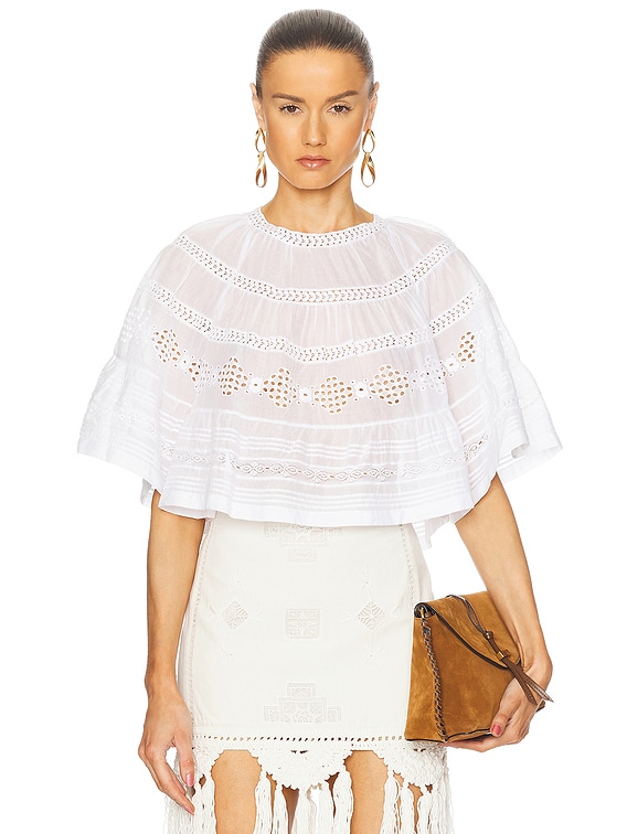 isabel marant etoile ブラウス Isabel Marant Etoile DILAMA ブラウス - White | FWRD