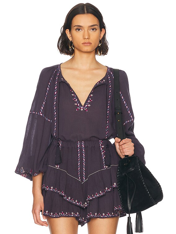 Isabel Marant Étoile Limpeza Embroidered Mini-Dress | Liberty