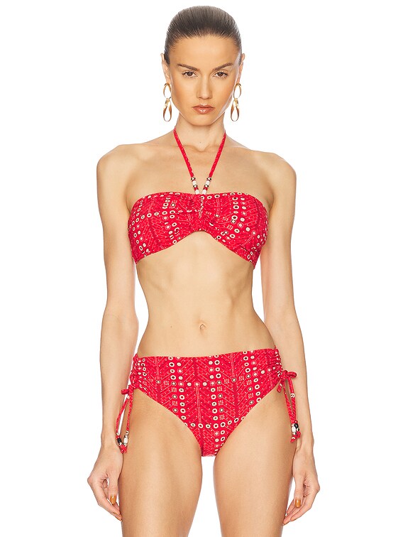 【関税込み】Isabel Marant Etoile ビキニ Isabel Marant Etoile Salma Bikini Top in Red | FWRD