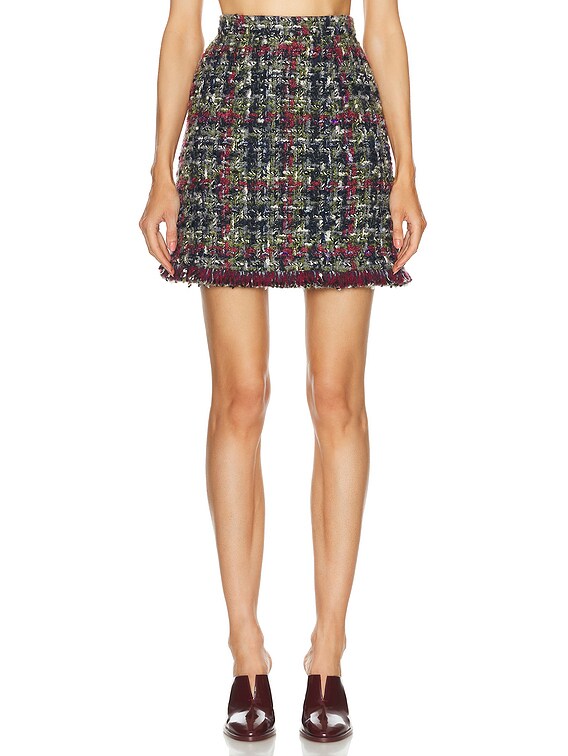 ミニスカート ETRO Women Mini Skirts WRFA0079 99TUDI4N0000 Black Ottoman Floral Mini Skirt (F4CC8Z-FUTA7-N0000-BLACK)