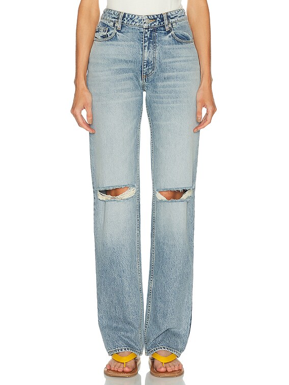 cigarette fit jeans EZR Cigarette Straight Leg in Echo Blue