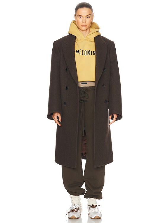 Fear of God ESSENTIALS Heavy Fleece Hoodie in Amber | FWRD