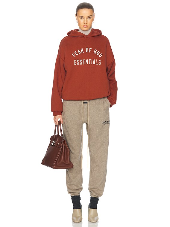 Fear of God ESSENTIALS レッド フリース フーディ Buy Fear of God Essentials Kids Heavy Fleece Hoodie 'Crimson