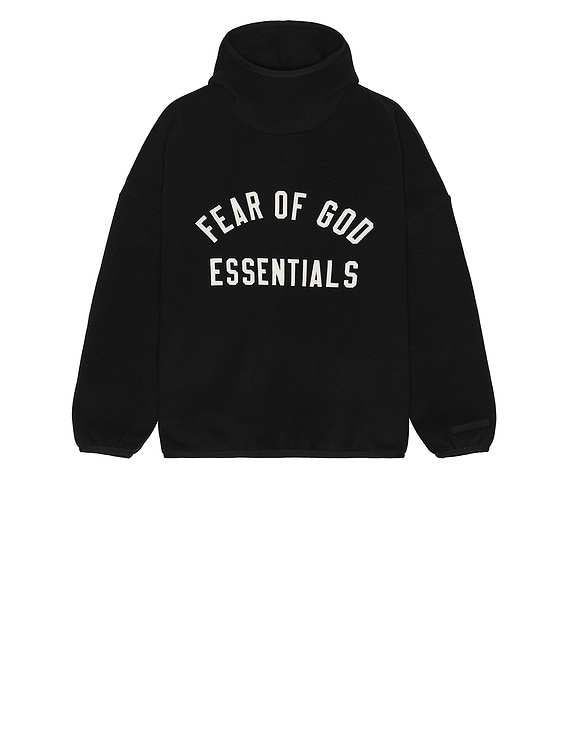 Fear of God ESSENTIALS Brushed Hoodie in Black | FWRD Fear of God ESSENTIALS Brushed Hoodie in Black | FWRD