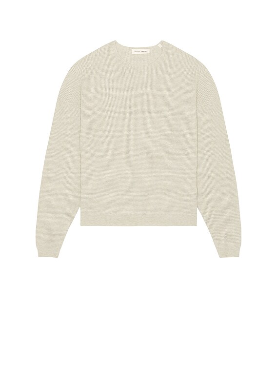 スウェット・トレーナー FEAR OF GOD ESSENTIALS waffle crew neck pul Fear of God Essentials Oversize Waffle Crewneck Sweater