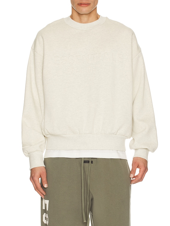 Fear of God ESSENTIALS Classic Crewneck Sweatshirt in Oatmeal