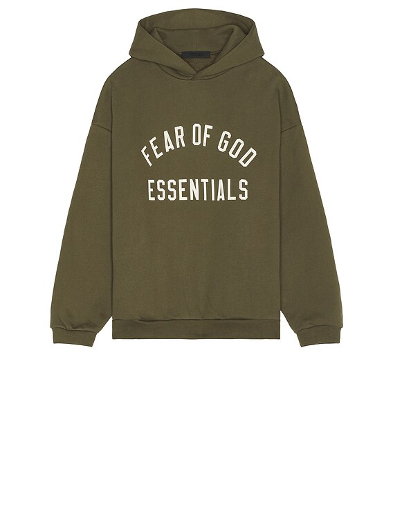 パーカー・フーディ Essentials Fleece Hoodie Military - 24FW Fear of God Essentials Fleece Hoodie 'Military' 192BT246255F