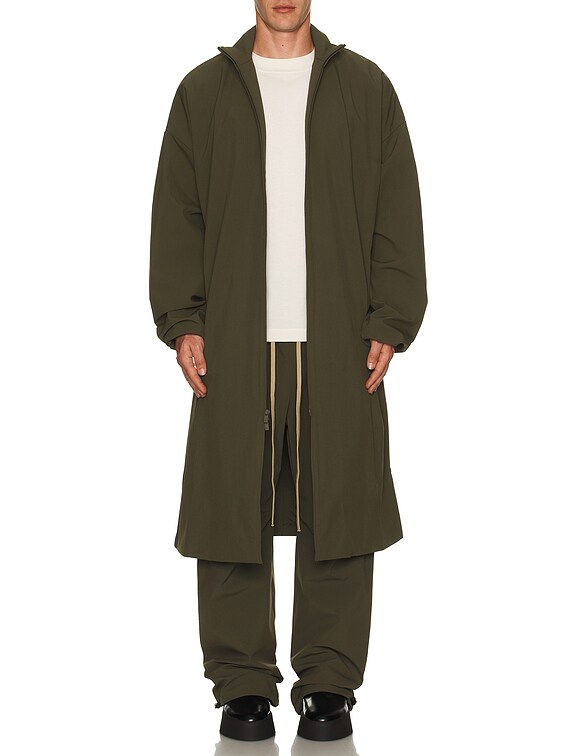 Fear of God ESSENTIALS Bonded Nylon Field Pant in Military