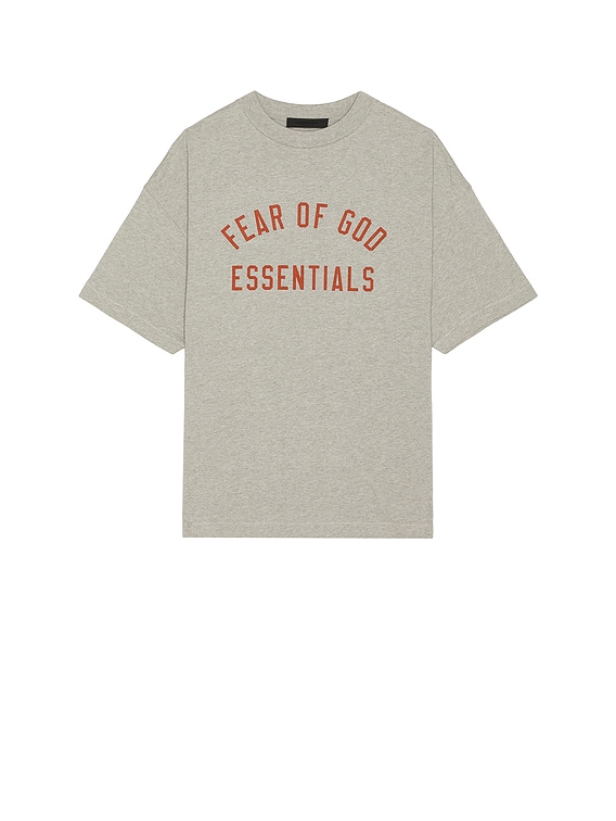 Fear of God ESSENTIALS Jersey Crewneck Tee in Dark Heather