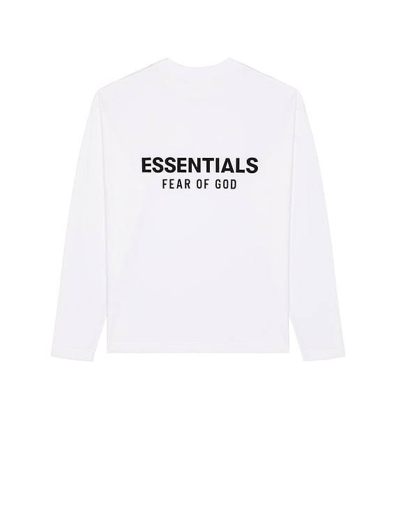 Fear of God ESSENTIALS Classic Fit Long Sleeve Tee in Bright