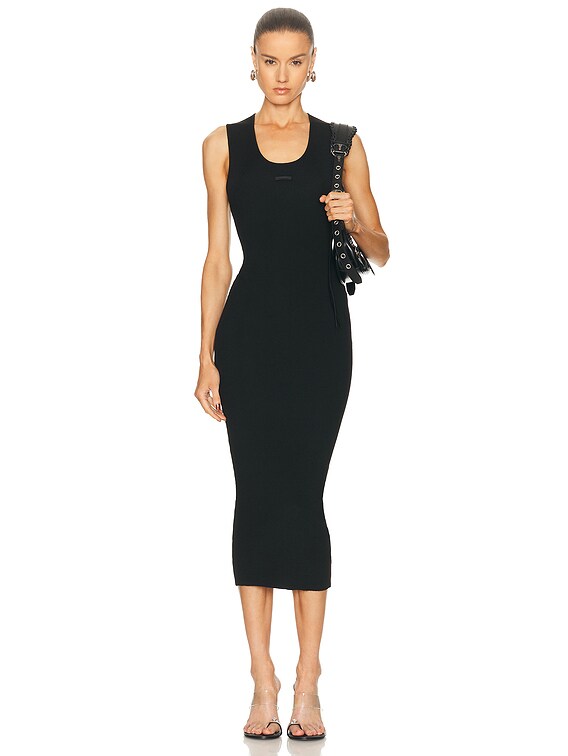 Fear of God ESSENTIALS Rib Tank Dress in Vintage Black | FWRD Fear of God ESSENTIALS Rib Tank Dress in Vintage Black | FWRD