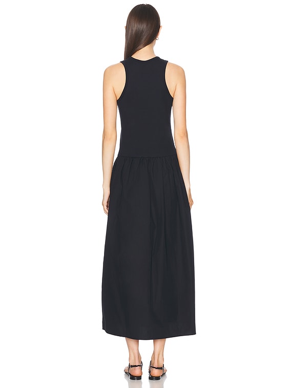 ワンピース FRAME Woman Dress Black WP25DDR004 RINSE Frame Women's Gathered Seam Puff Sleeve Dress | $498.00