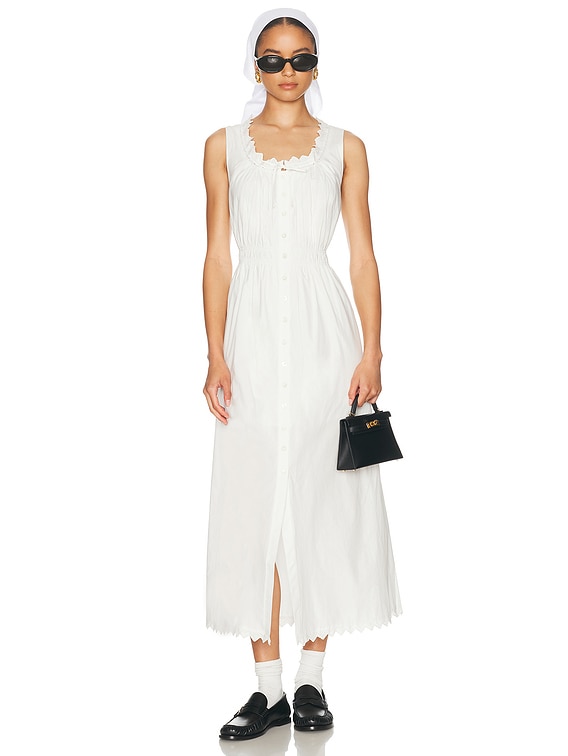 frame dress Frame Women's Linen Day Dress | White