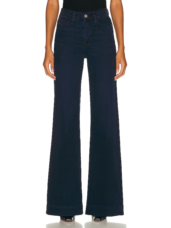 FRAME Le Palazzo high-rise wide-leg jeans