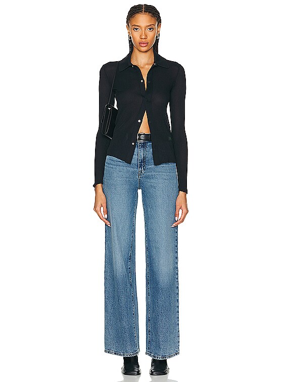 FRAME Le Jane Wide Leg in Lomina | FWRD