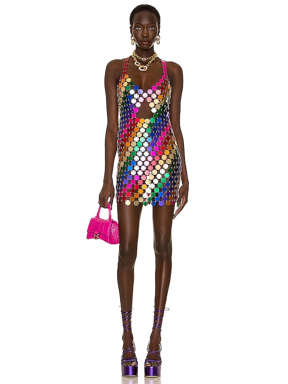 Rainbow store mini dress