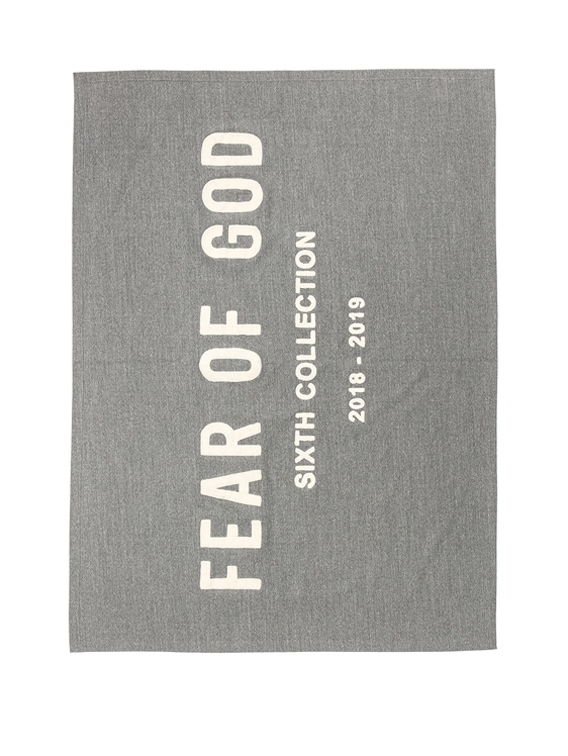 Fear of God Chenille Embroidered Throw in Heather Grey | FWRD