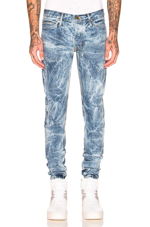 fear of god indigo selvedge denim jeans