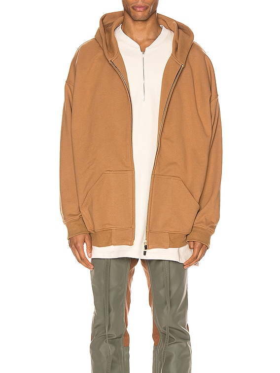 fear of god tan hoodie