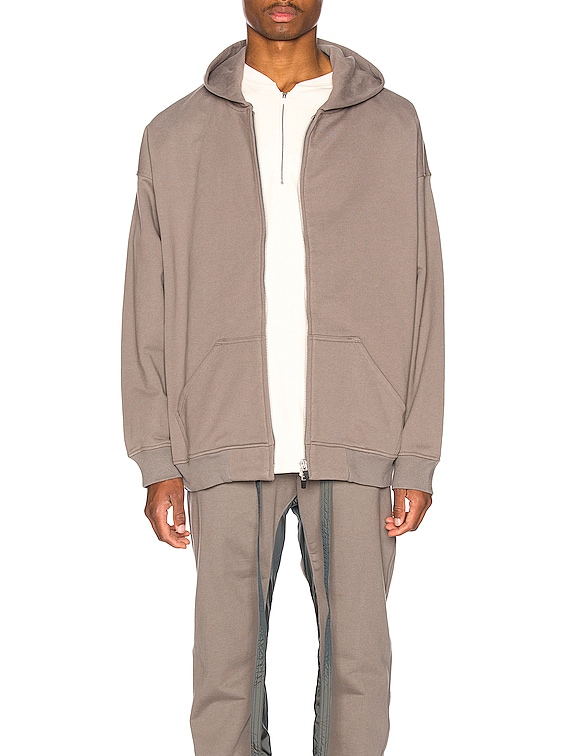 fear of god grey hoodie