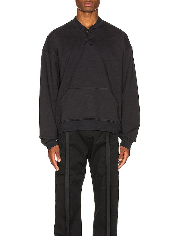 fear of god henley sweatshirt