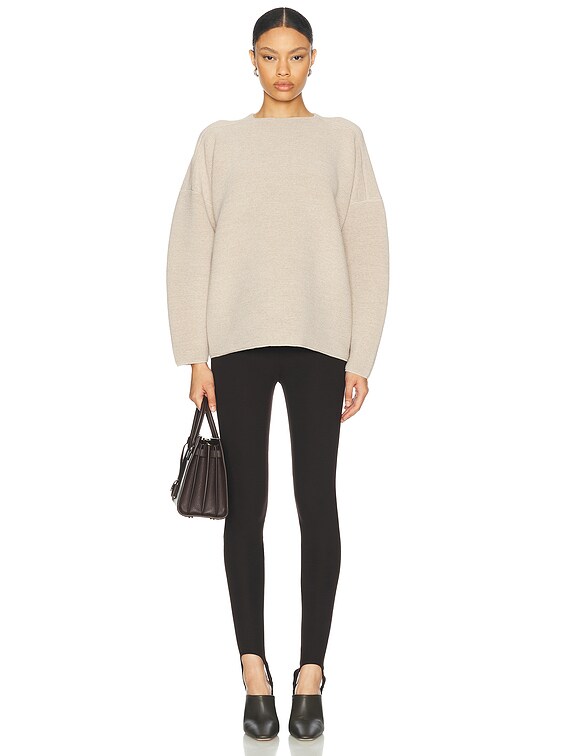 Fear of God Merino Wool Ottoman Straight Neck Sweater in Tan | FWRD