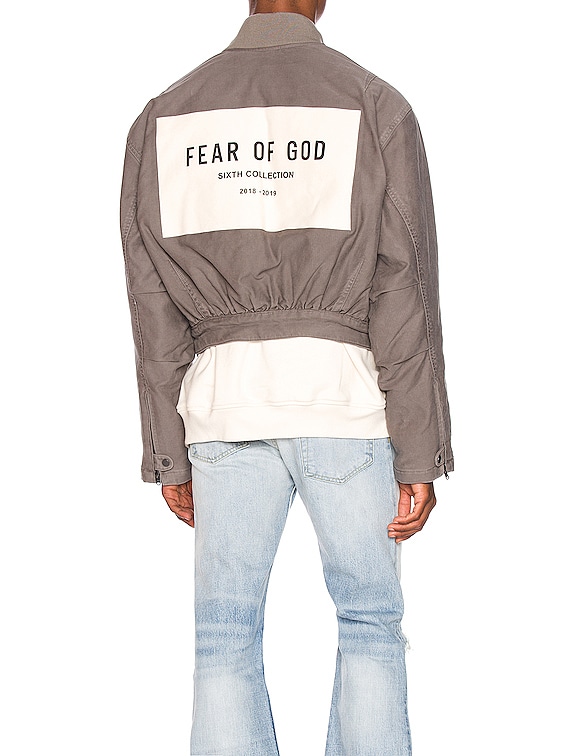 Fear of God 6th Collection Bomber Jacket in God Grey | FWRD