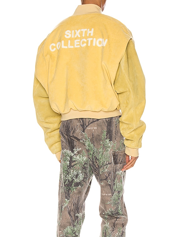 Fear of God 6th Collection Varsity Jacket in Garden Glove Yellow