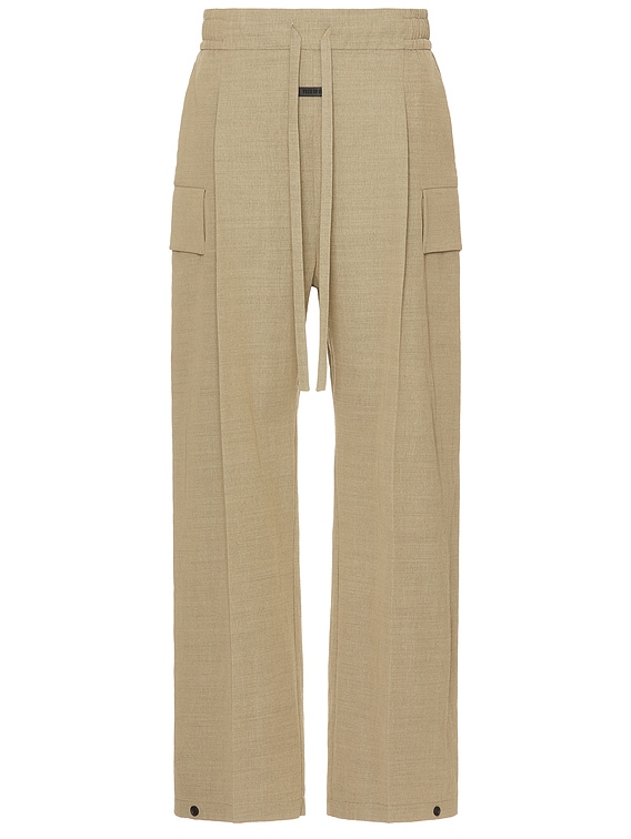 Fear of God Wide Leg Cargo Pant in Melange Beige | FWRD