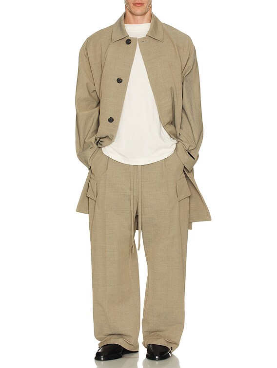 Fear of God Wide Leg Cargo Pant in Melange Beige | FWRD