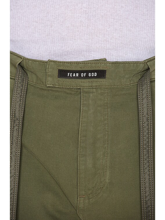 Fear of God Nylon Double Front Work Pant in Black | FWRD