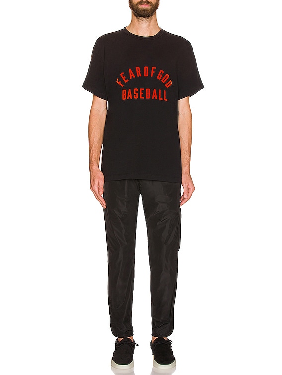 Fear of God Baseball Tee in Vintage Black & Red | FWRD