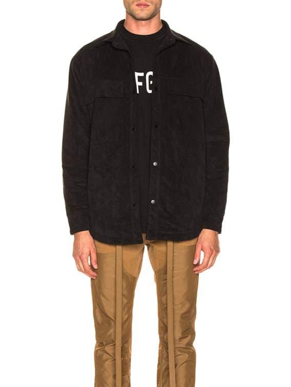 fear of god ultrasuede shirt jacket