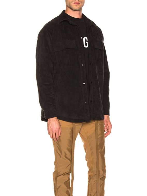 fear of god suede shirt jacket