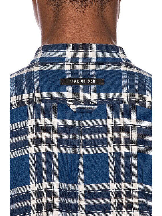 fear of god plaid pullover henley
