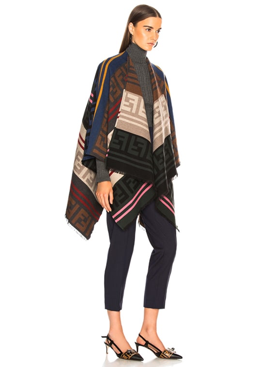 fendi monogram poncho