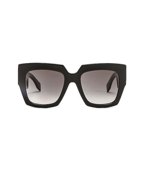 fendi black square sunglasses