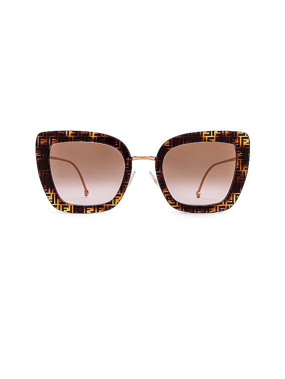 fendi havana cat eye sunglasses