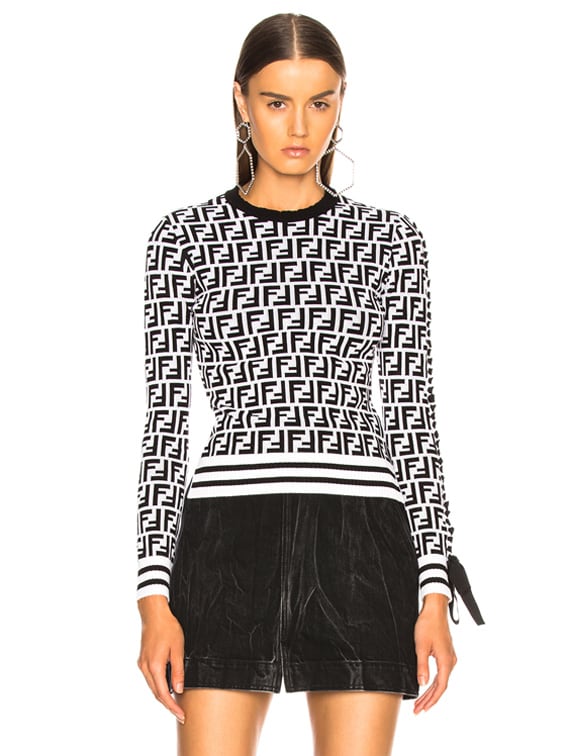 fendi print sweater