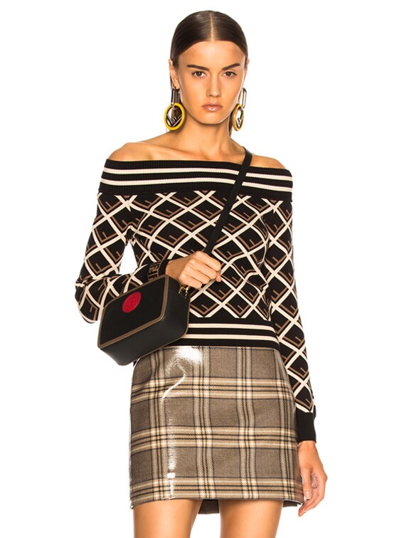 fendi off the shoulder sweater