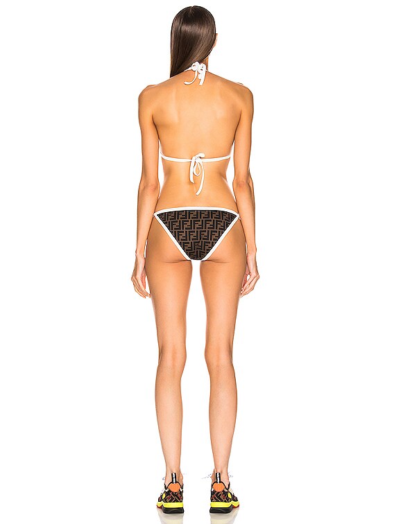 Logo Bikini Swim Set in White