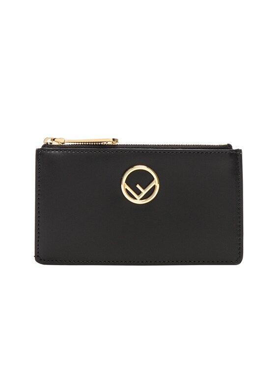 Wallets & purses Fendi - F is Fendi black leather zip around