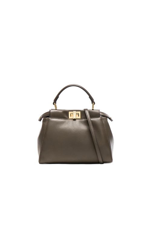 Fendi Mini Peekaboo in Coal | FWRD