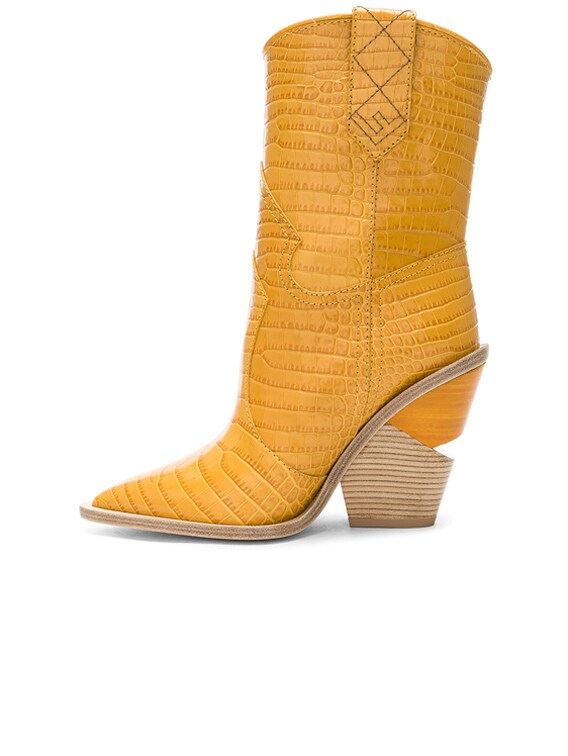 fendi boots yellow