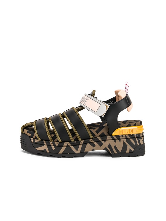 Fendi t deals rex sandals