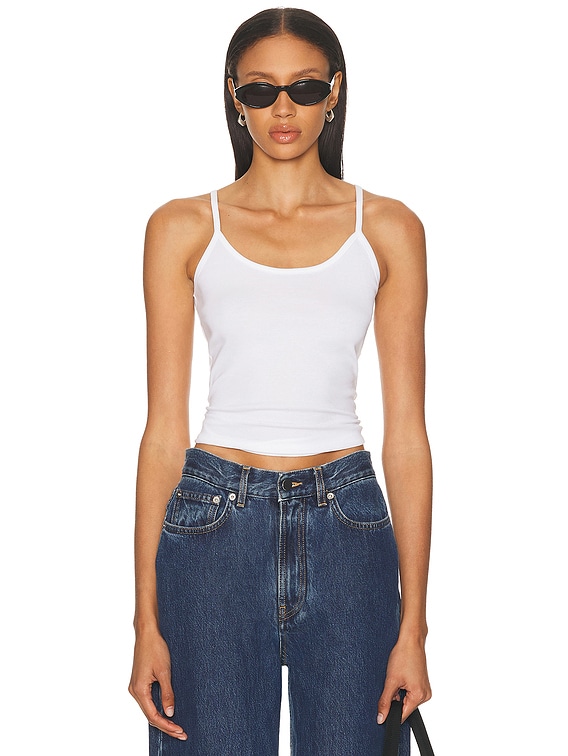 FLORE FLORE Bibi Cami Top in White | FWRD