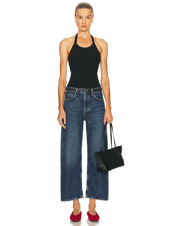 FLORE FLORE Angie Tank Top in Black | FWRD