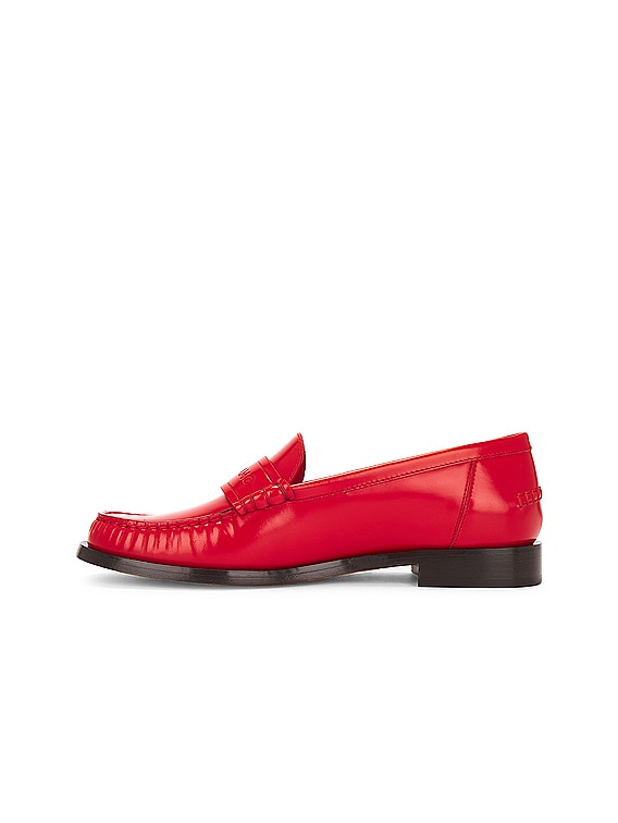 【24SS NEW】FERRAGAMO_woman / Irina レザー ローファー / Red Ferragamo Irina Loafer in Flame Red | FWRD