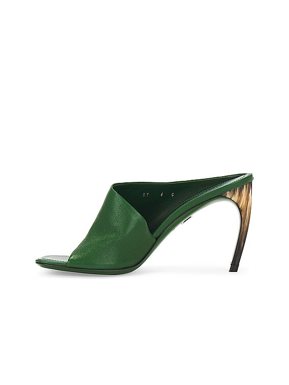 Ferragamo Nymphe Mule Sandal in Forest Green | FWRD